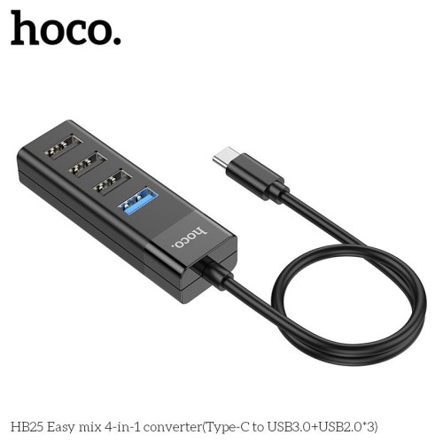 Hoco HB25 4 In-1 Type-C To (USB3.0+USB2.0)